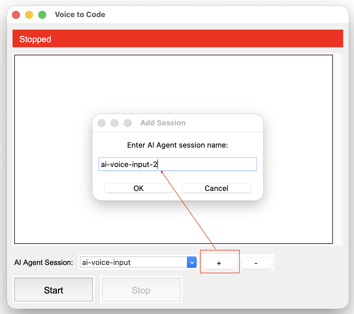 Add new session name